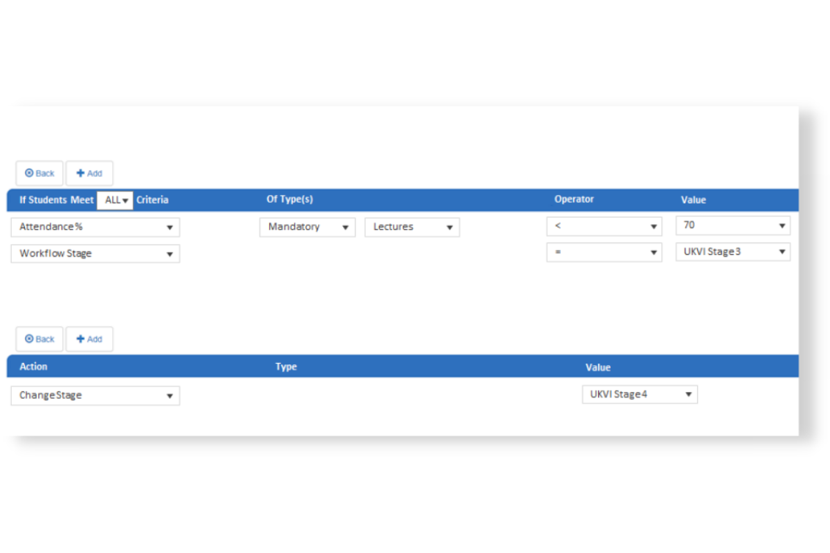 UKVI academic compliance workflow - solución de cumplimiento de visados e inmigración