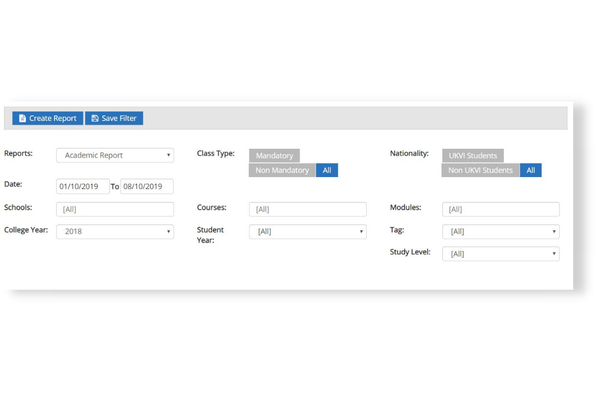 criar relatórios personalizados - solução de conformidade das partes interessadas