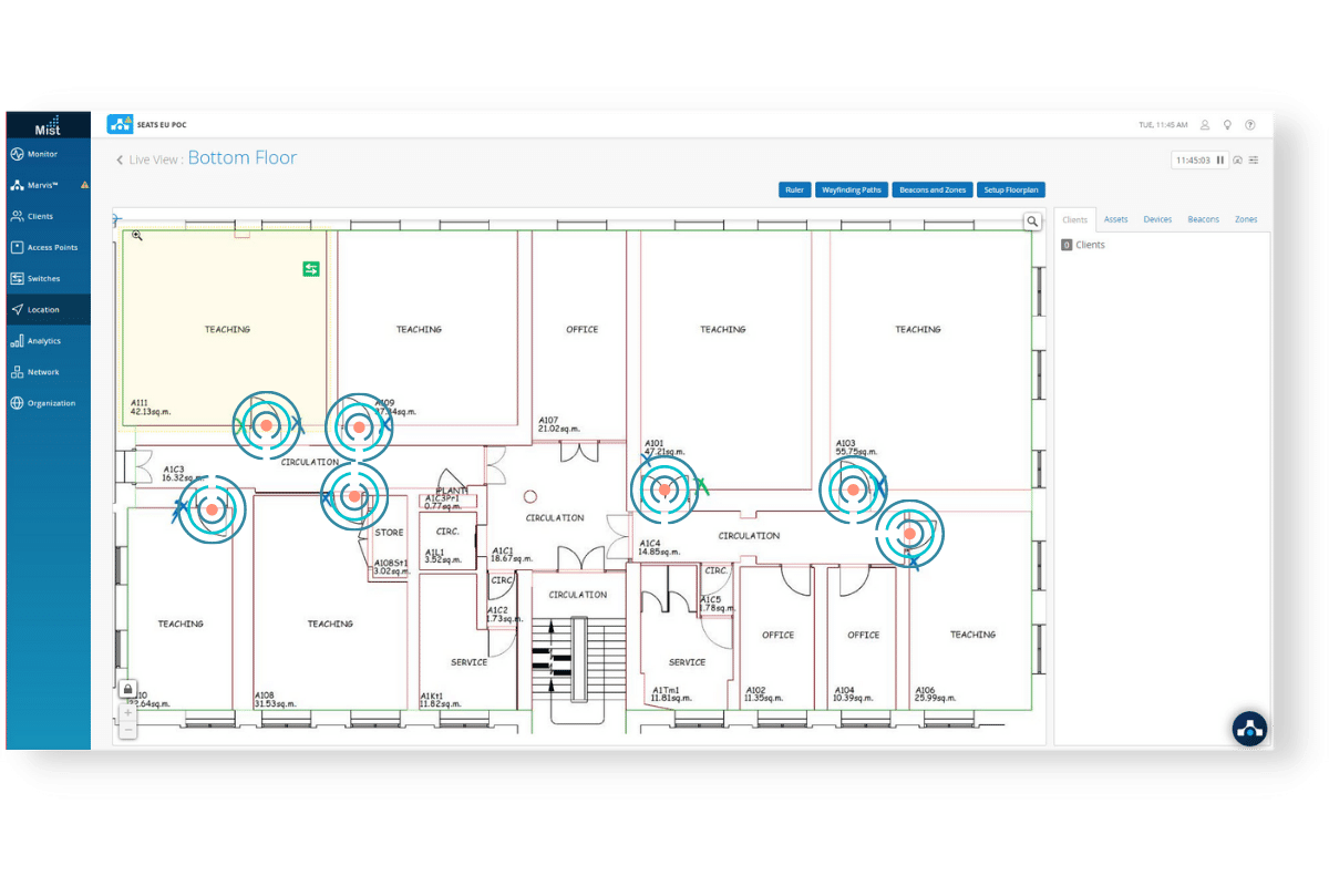 virtual beacons - smartcampus solution