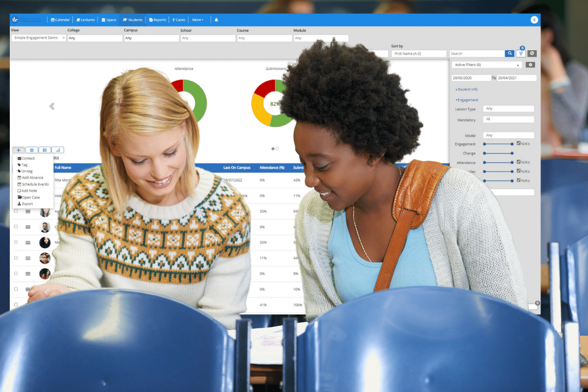 Managing learning success with engagement metrics