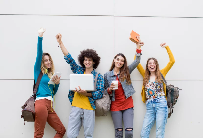 Students celebrating