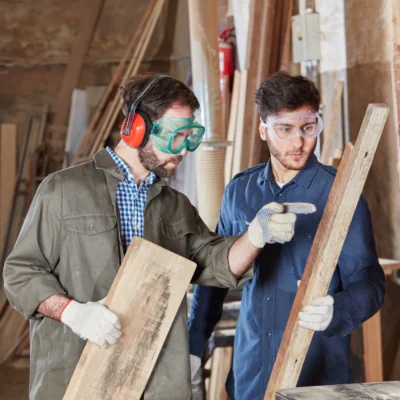 Studente in apprendistato per l'apprendimento integrato nel lavoro.