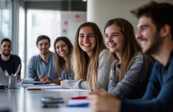 business school students